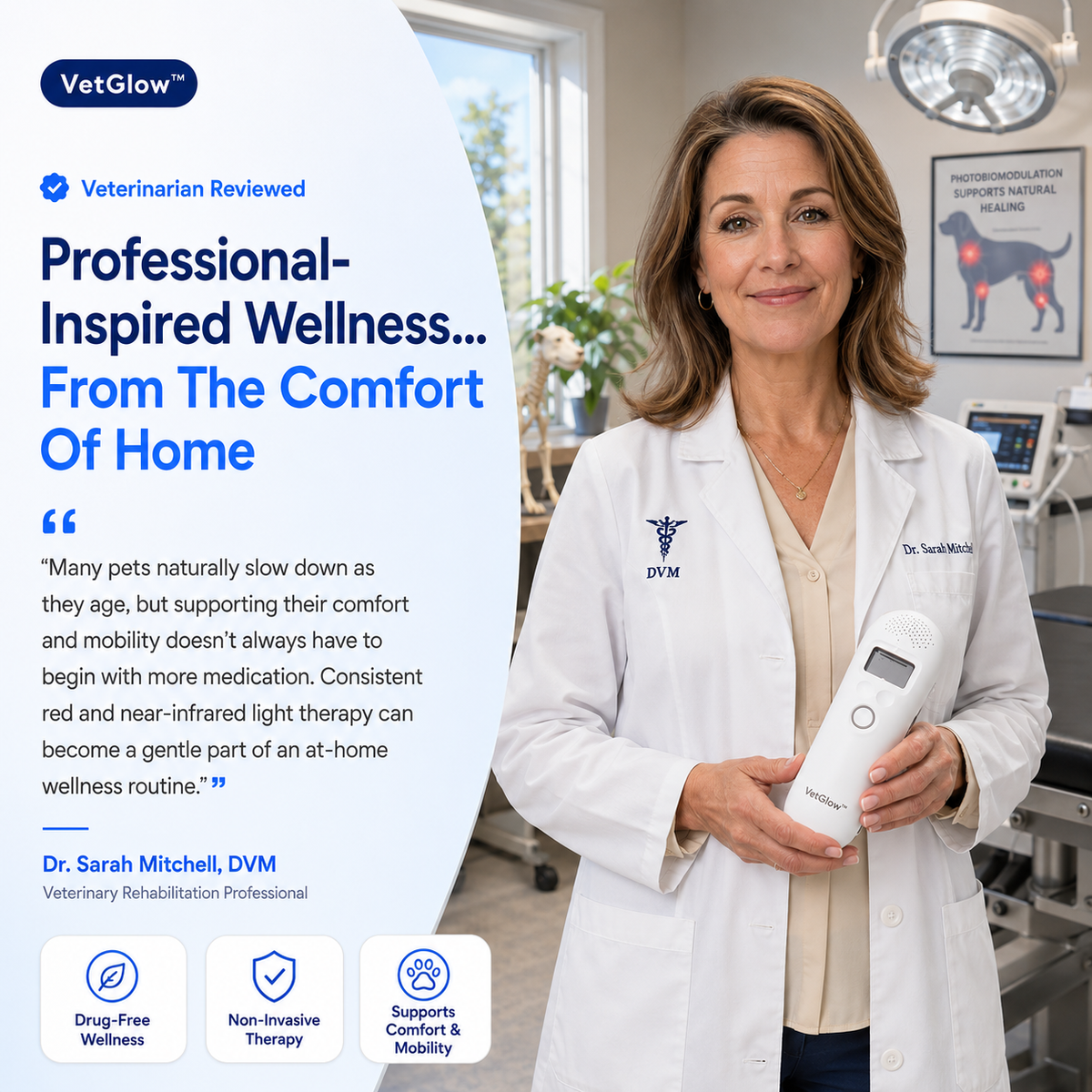 VetGlow™ Dual-Mode Wellness Wand