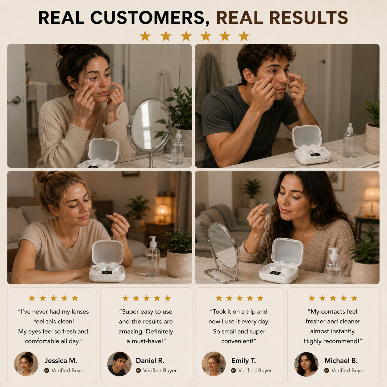 OptiClean™-Ultrasonic Contact Lens Cleaner