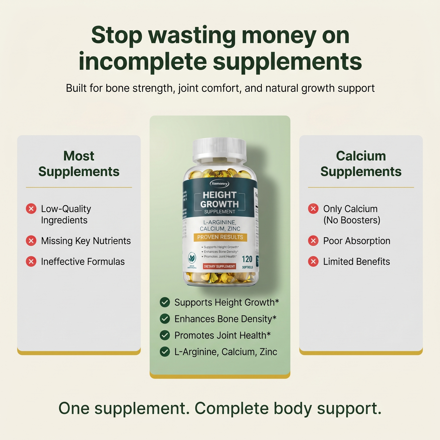 GrowLife™- Height Support, Bone Strength & Joint Care