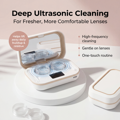 OptiClean™-Ultrasonic Contact Lens Cleaner