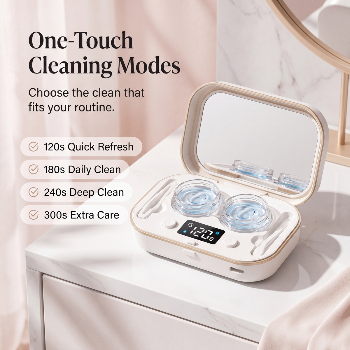 OptiClean™-Ultrasonic Contact Lens Cleaner