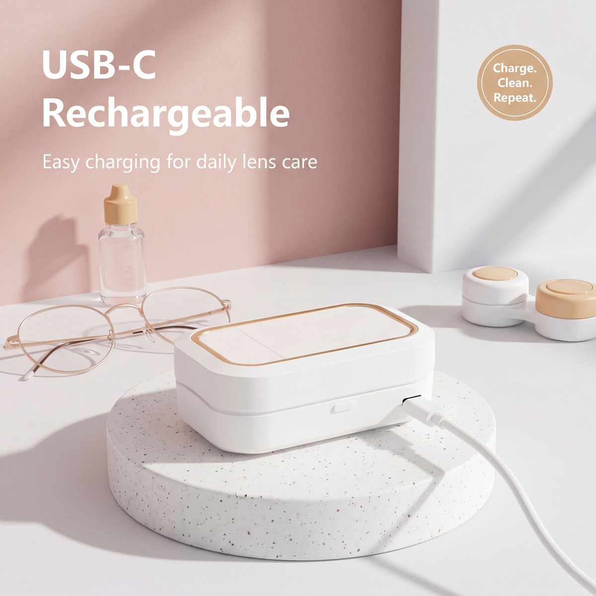 OptiClean™-Ultrasonic Contact Lens Cleaner