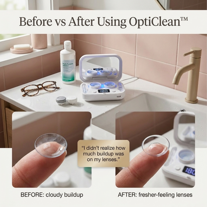 OptiClean™-Ultrasonic Contact Lens Cleaner