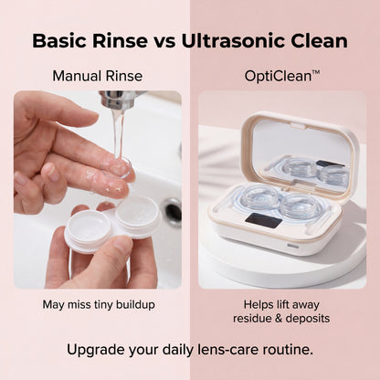 OptiClean™-Ultrasonic Contact Lens Cleaner